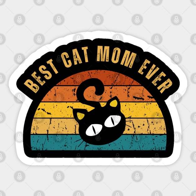 Best Cat Mom Ever Sticker by ElevateElegance